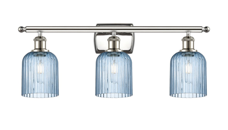 Innovations 516-3W-PN-G559-5BL Three Light Bath Vanity, Polished Nickel