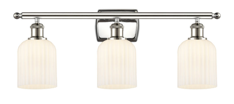 Innovations 516-3W-PN-G559-5GWH Three Light Bath Vanity, Polished Nickel