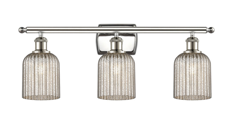 Innovations 516-3W-PN-G559-5ME Three Light Bath Vanity, Polished Nickel