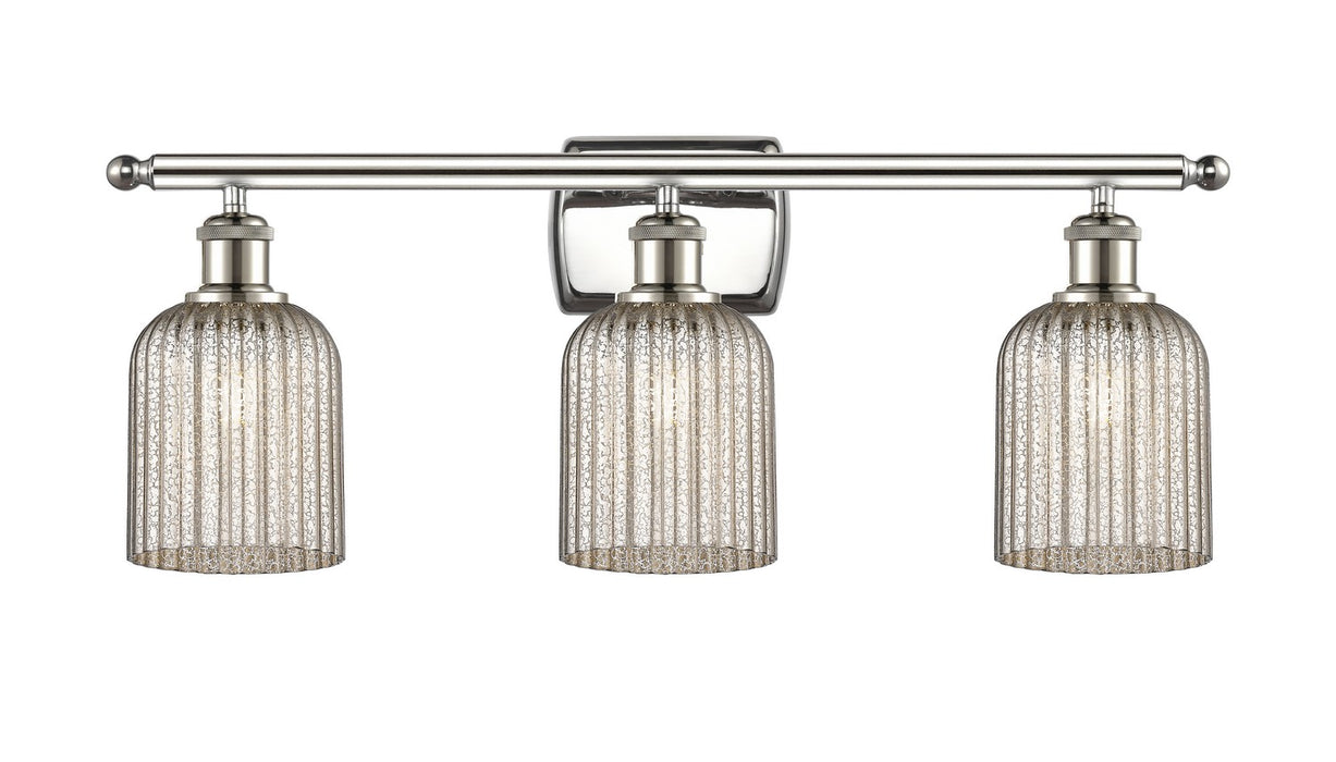 Innovations 516-3W-PN-G559-5ME Three Light Bath Vanity, Polished Nickel