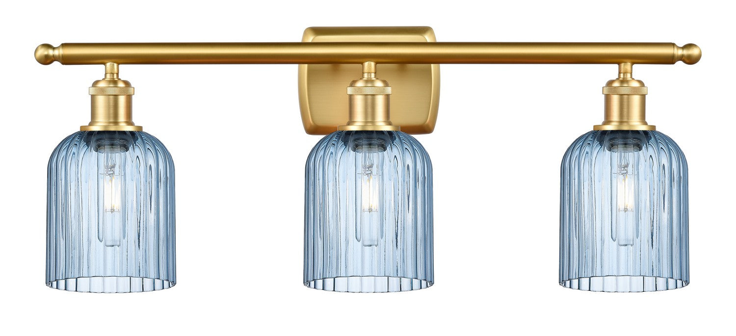 Innovations 516-3W-SG-G559-5BL Three Light Bath Vanity, Satin Gold