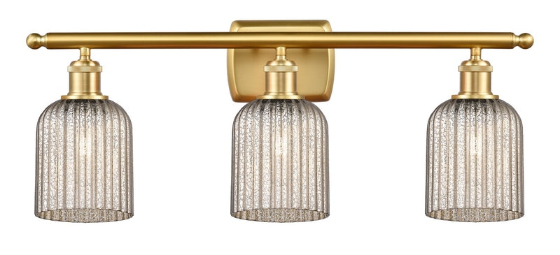 Innovations 516-3W-SG-G559-5ME Three Light Bath Vanity, Satin Gold