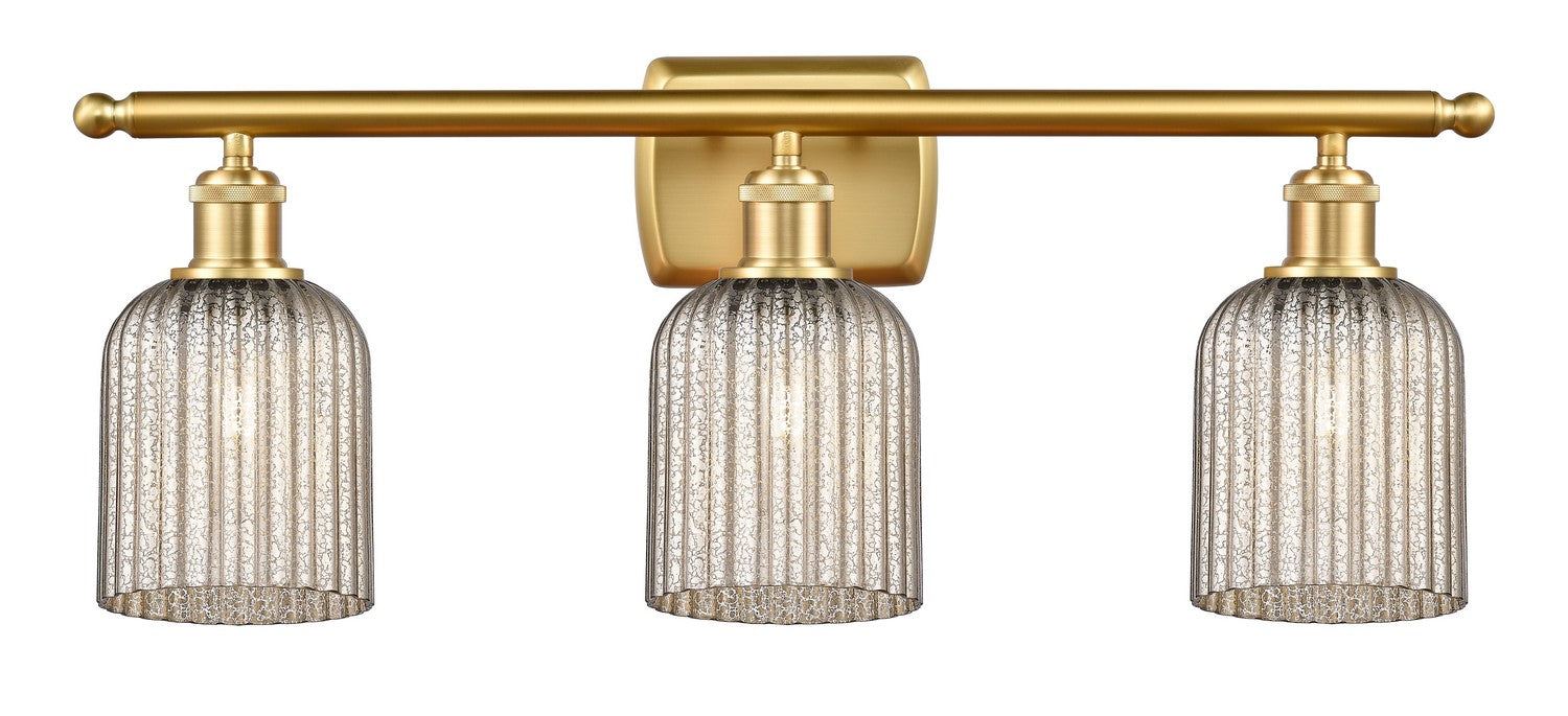 Innovations 516-3W-SG-G559-5ME Three Light Bath Vanity, Satin Gold