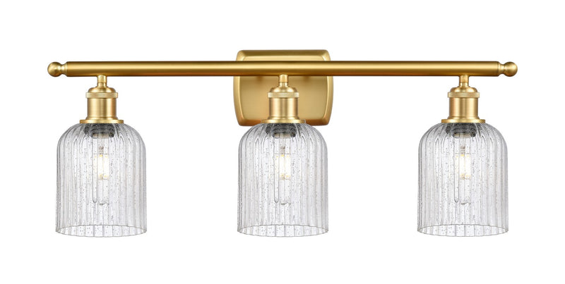 Innovations 516-3W-SG-G559-5SDY Three Light Bath Vanity, Satin Gold