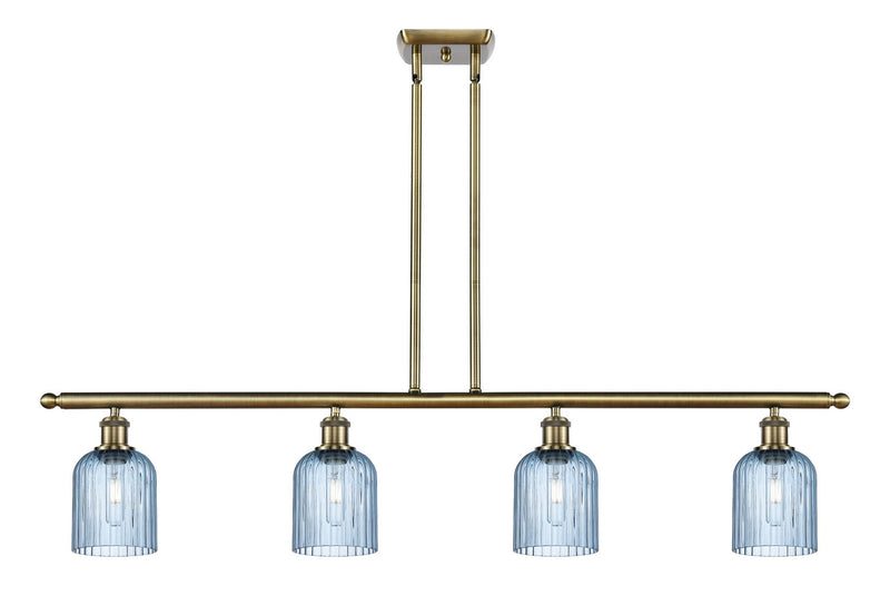 Innovations 516-4I-AB-G559-5BL Four Light Island Pendant, Antique Brass