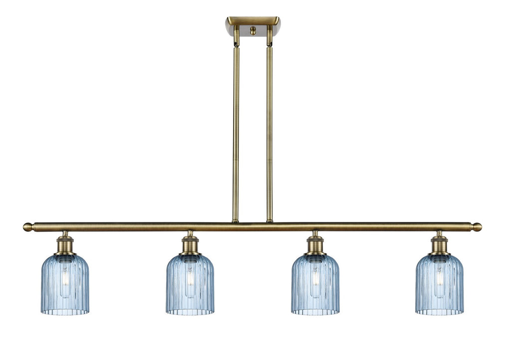 Innovations 516-4I-AB-G559-5BL Four Light Island Pendant, Antique Brass