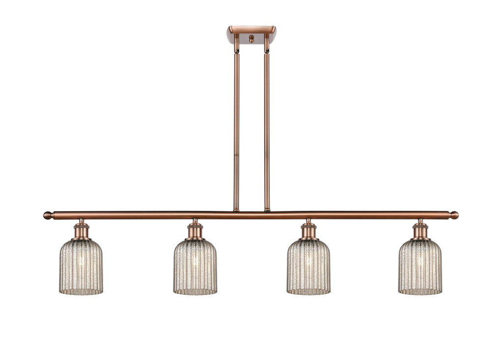 Innovations 516-4I-AC-G559-5ME Four Light Island Pendant, Antique Copper