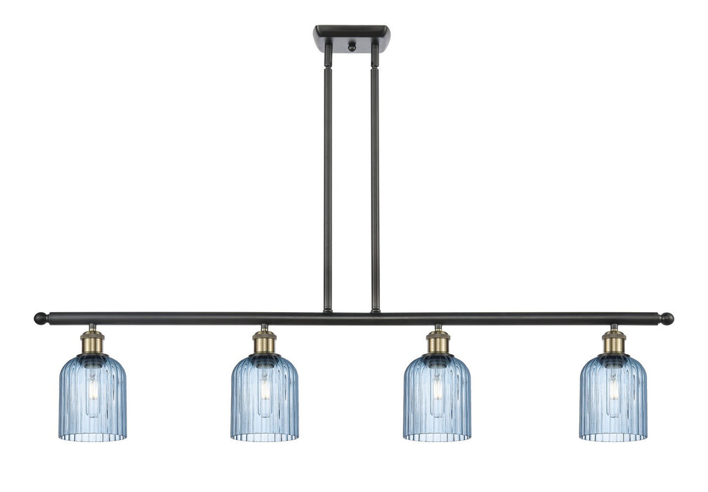 Innovations 516-4I-BAB-G559-5BL Four Light Island Pendant, Black Antique Brass