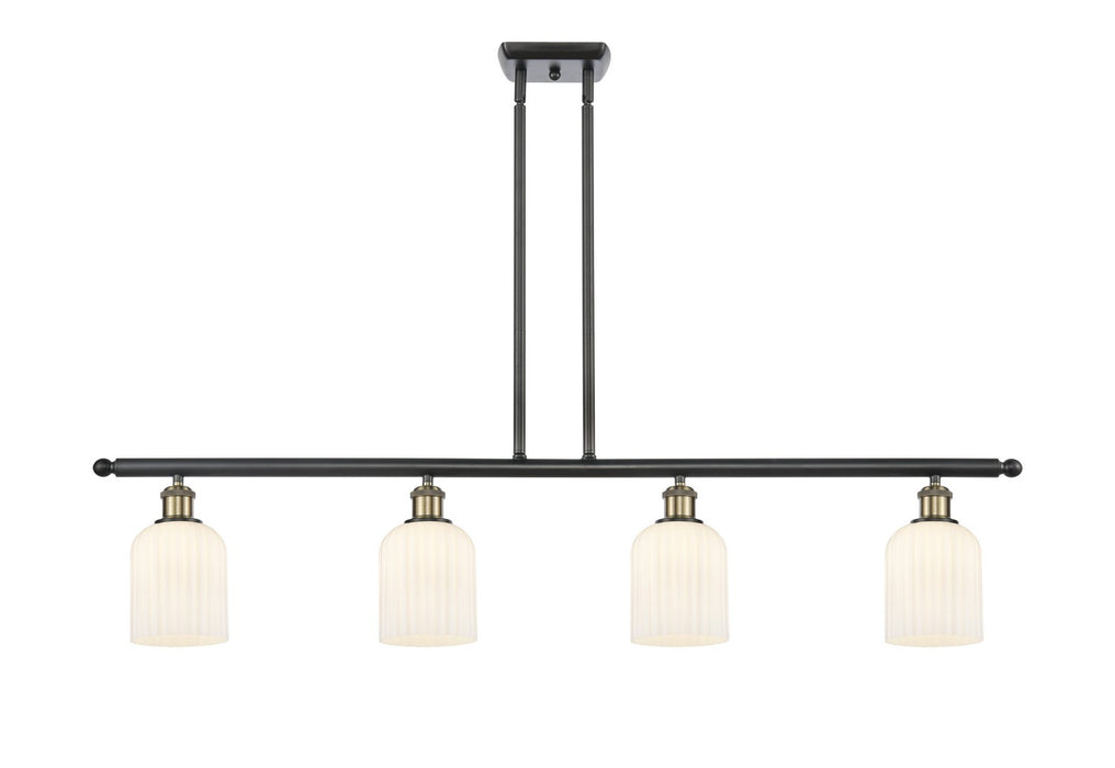 Innovations 516-4I-BAB-G559-5GWH Four Light Island Pendant, Black Antique Brass