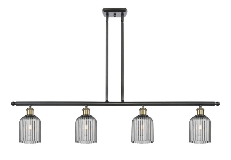 Innovations 516-4I-BAB-G559-5SM Four Light Island Pendant, Black Antique Brass