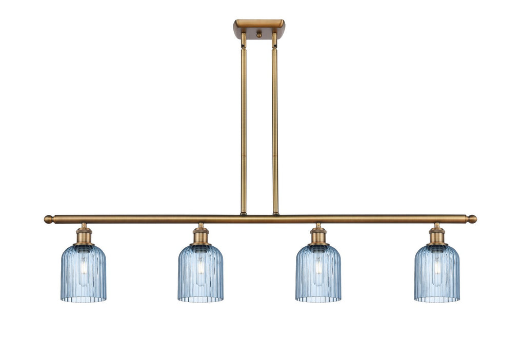 Innovations 516-4I-BB-G559-5BL Four Light Island Pendant, Brushed Brass