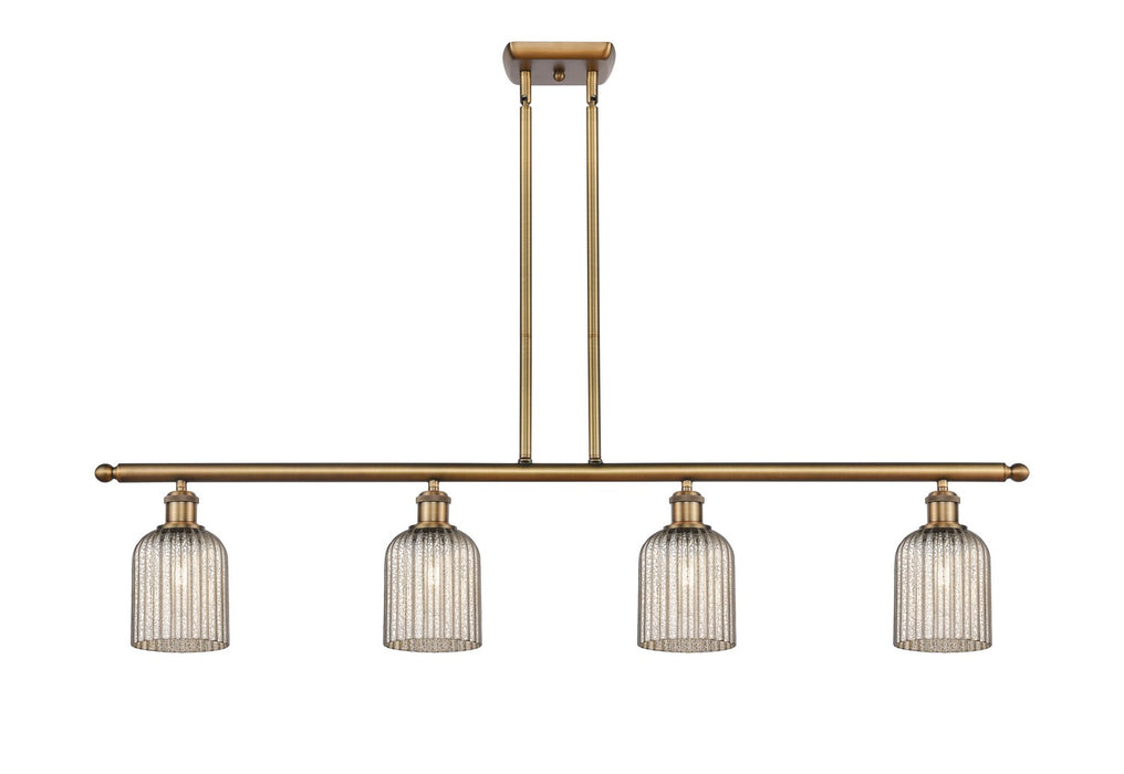 Innovations 516-4I-BB-G559-5ME Four Light Island Pendant, Brushed Brass