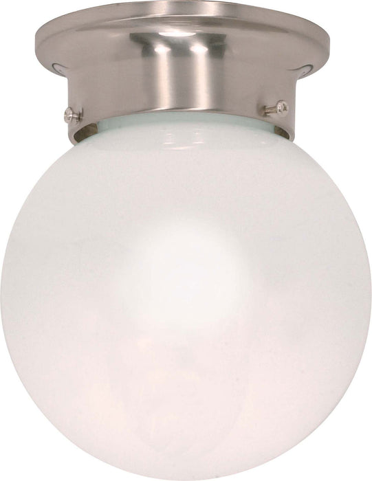 Nuvo Lighting 60-245 One Light Flush Mount, Brushed Nickel