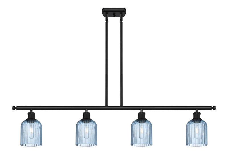 Innovations 516-4I-BK-G559-5BL Four Light Island Pendant, Matte Black