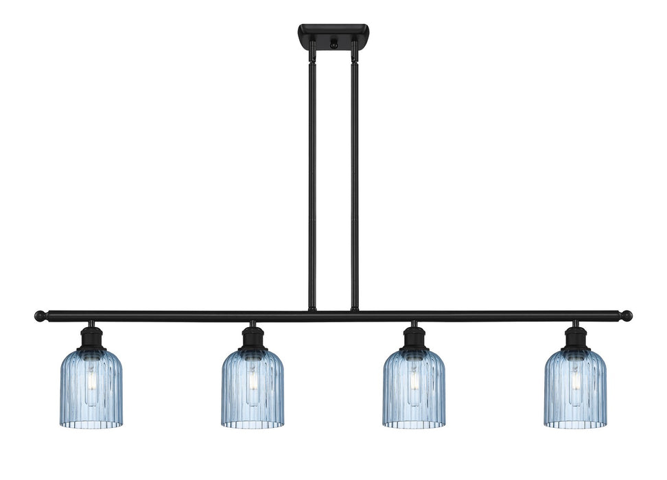 Innovations 516-4I-BK-G559-5BL Four Light Island Pendant, Matte Black