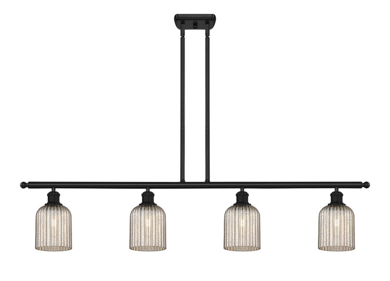 Innovations 516-4I-BK-G559-5ME Four Light Island Pendant, Matte Black