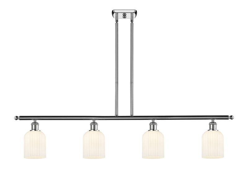 Innovations 516-4I-PC-G559-5GWH Four Light Island Pendant, Polished Chrome