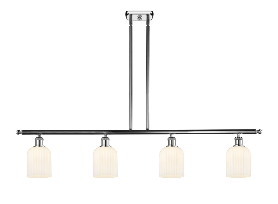 Innovations 516-4I-PC-G559-5GWH Four Light Island Pendant, Polished Chrome