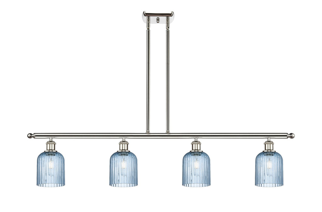 Innovations 516-4I-PN-G559-5BL Four Light Island Pendant, Polished Nickel
