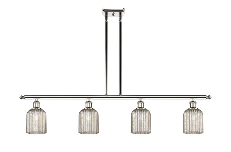 Innovations 516-4I-PN-G559-5ME Four Light Island Pendant, Polished Nickel