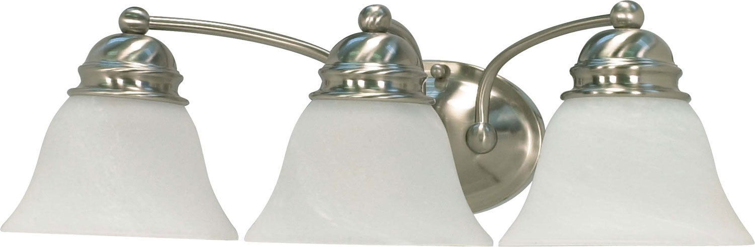 Nuvo Lighting 60-342 Three Light Vanity, Brushed Nickel