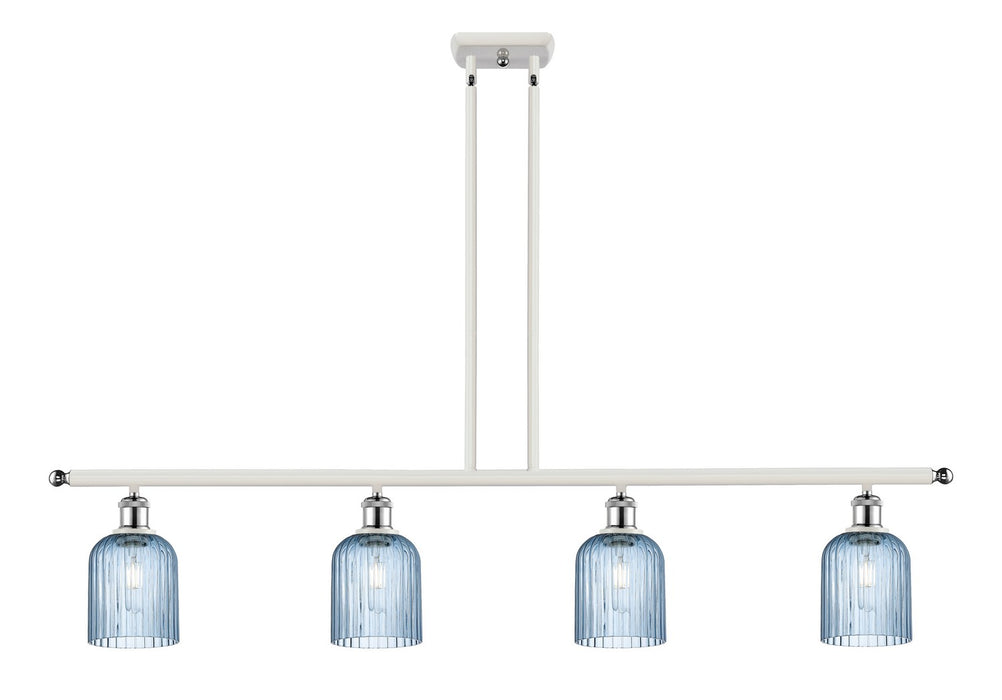 Innovations 516-4I-WPC-G559-5BL Four Light Island Pendant, White Polished Chrome