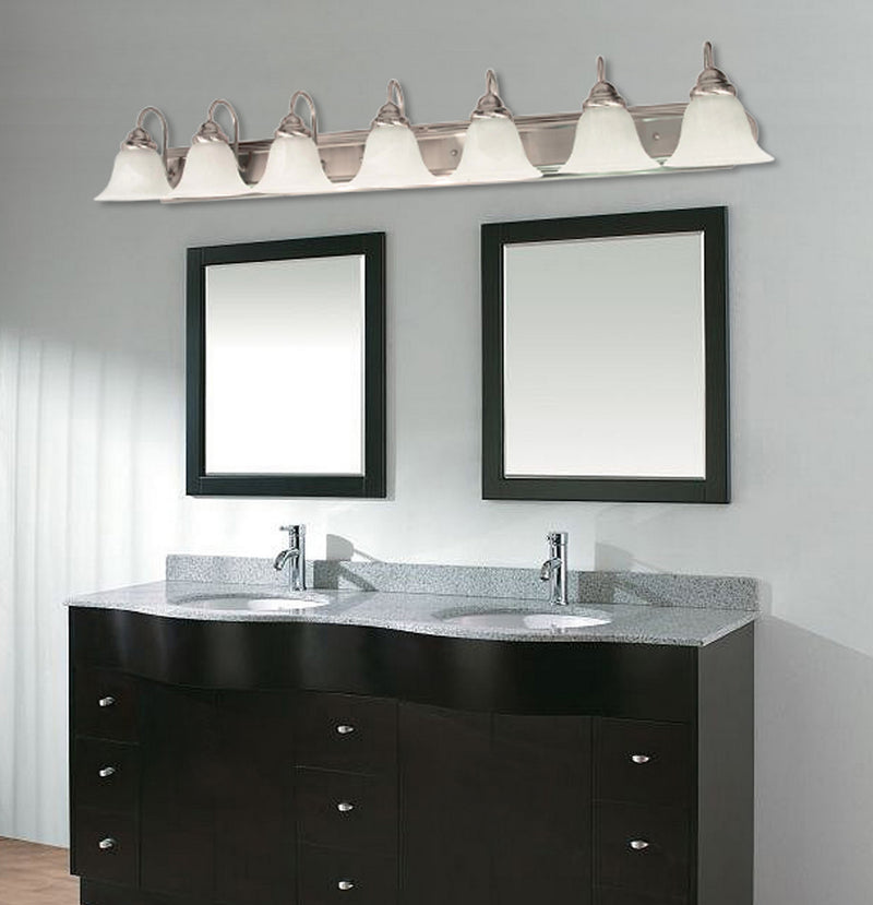 Nuvo Lighting 60-291 Seven Light Vanity, Brushed Nickel