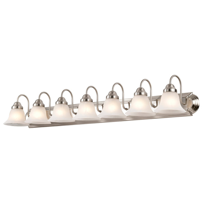 Nuvo Lighting 60-291 Seven Light Vanity, Brushed Nickel