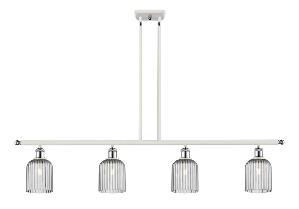 Innovations 516-4I-WPC-G559-5SM Four Light Island Pendant, White Polished Chrome