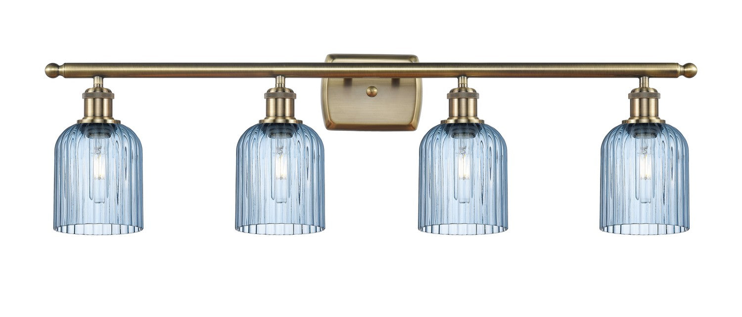 Innovations 516-4W-AB-G559-5BL Four Light Bath Vanity, Antique Brass