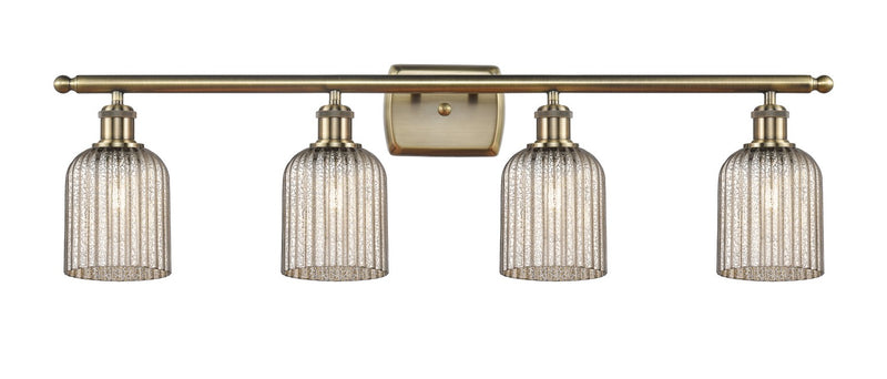 Innovations 516-4W-AB-G559-5ME Four Light Bath Vanity, Antique Brass