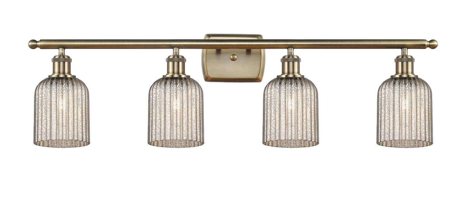 Innovations 516-4W-AB-G559-5ME Four Light Bath Vanity, Antique Brass