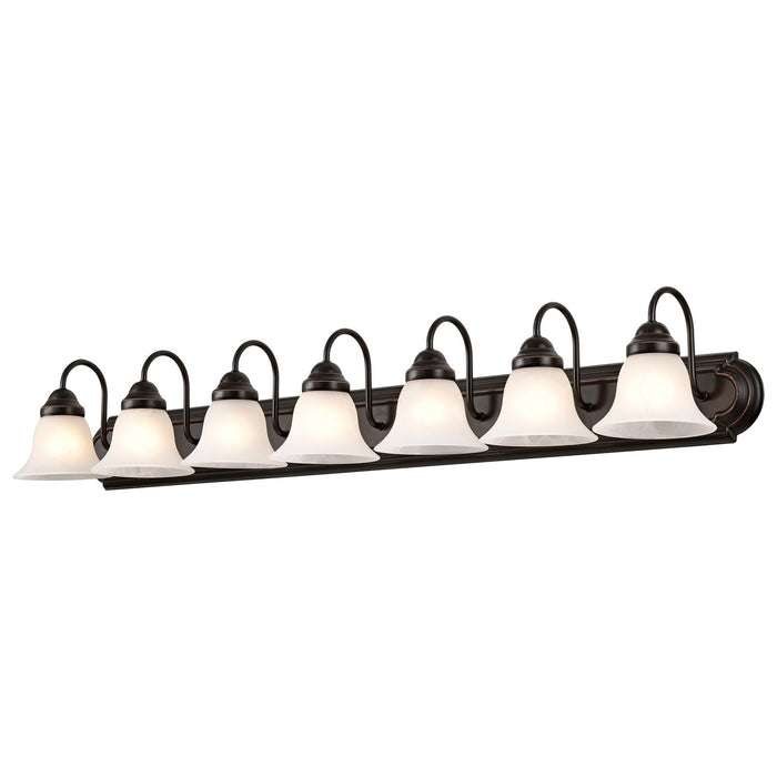 Nuvo Lighting 60-292 Seven Light Vanity, Old Bronze