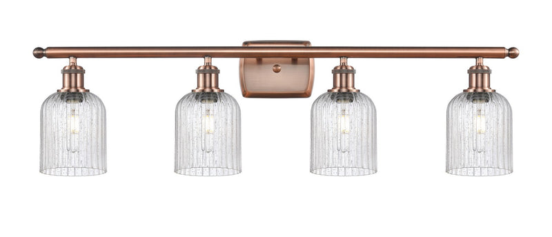 Innovations 516-4W-AC-G559-5SDY Four Light Bath Vanity, Antique Copper