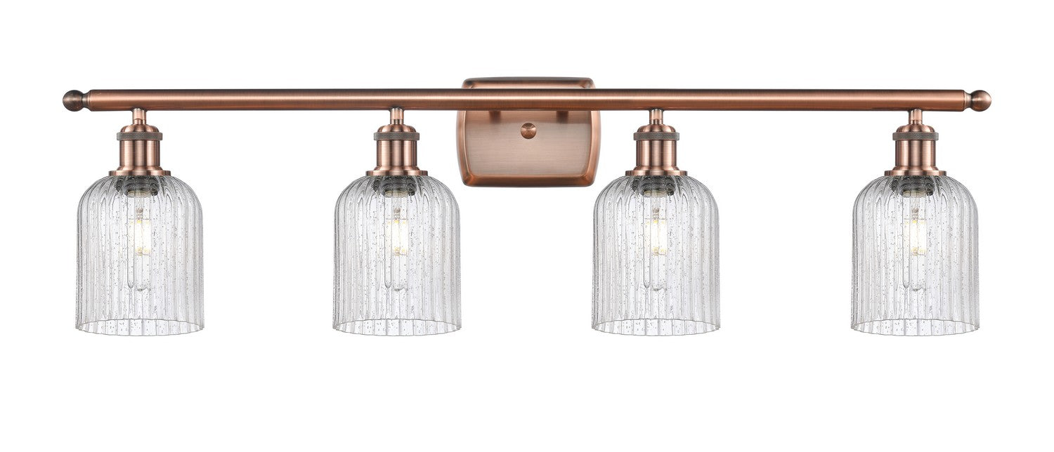 Innovations 516-4W-AC-G559-5SDY Four Light Bath Vanity, Antique Copper