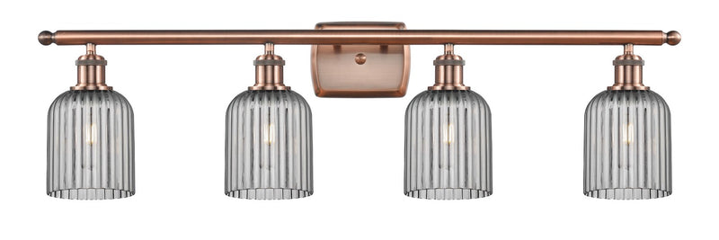 Innovations 516-4W-AC-G559-5SM Four Light Bath Vanity, Antique Copper