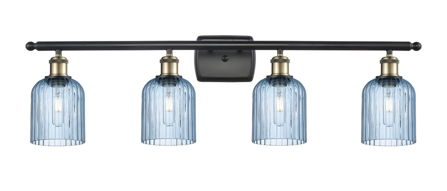 Innovations 516-4W-BAB-G559-5BL Four Light Bath Vanity, Black Antique Brass