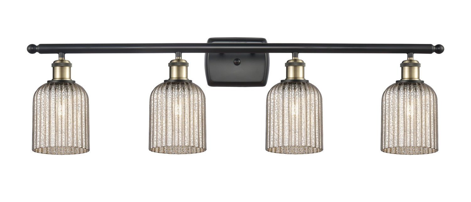 Innovations 516-4W-BAB-G559-5ME Four Light Bath Vanity, Black Antique Brass