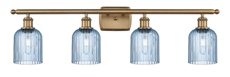 Innovations 516-4W-BB-G559-5BL Four Light Bath Vanity, Brushed Brass