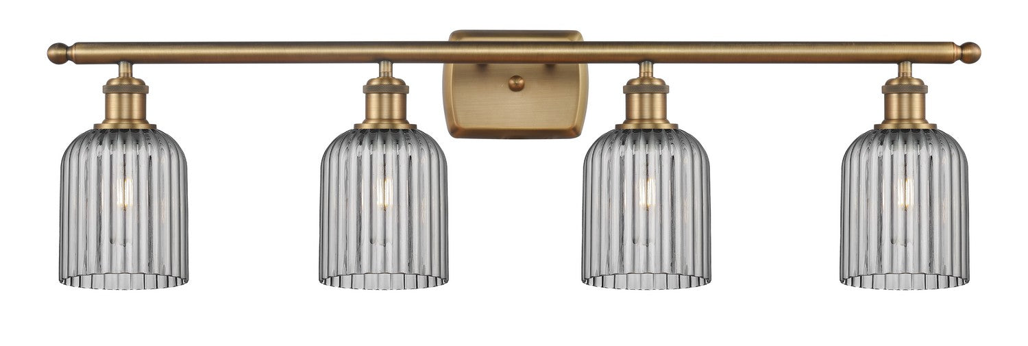 Innovations 516-4W-BB-G559-5SM Four Light Bath Vanity, Brushed Brass