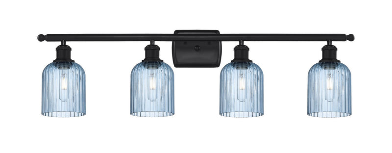 Innovations 516-4W-BK-G559-5BL Four Light Bath Vanity, Matte Black