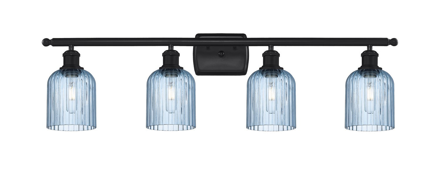 Innovations 516-4W-BK-G559-5BL Four Light Bath Vanity, Matte Black