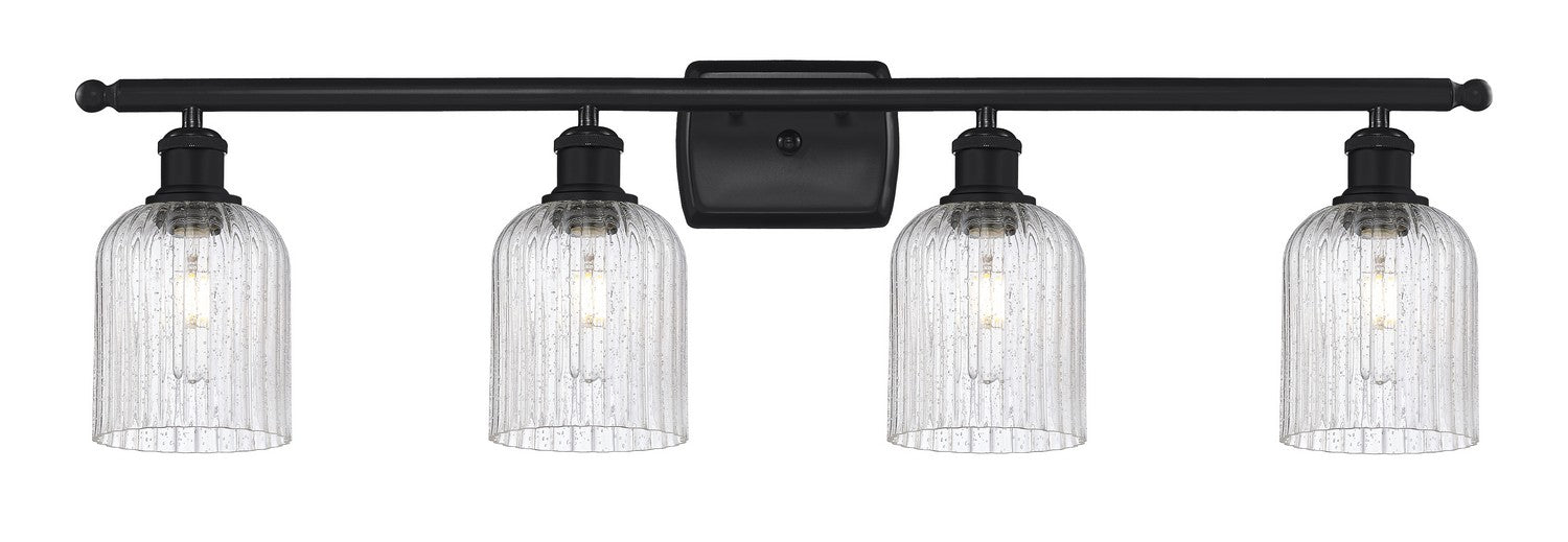 Innovations 516-4W-BK-G559-5SDY Four Light Bath Vanity, Matte Black