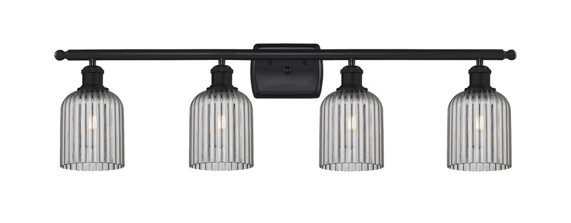 Innovations 516-4W-BK-G559-5SM Four Light Bath Vanity, Matte Black