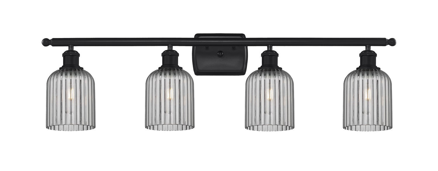 Innovations 516-4W-BK-G559-5SM Four Light Bath Vanity, Matte Black