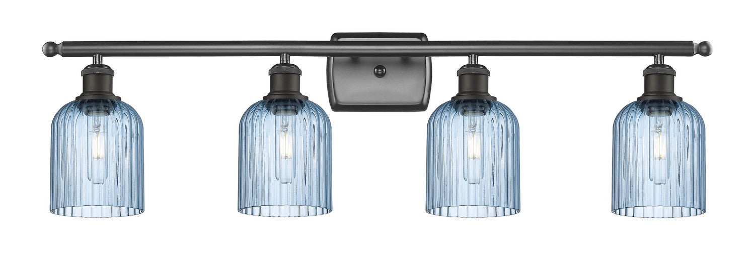 Innovations 516-4W-OB-G559-5BL Four Light Bath Vanity, Oil Rubbed Bronze