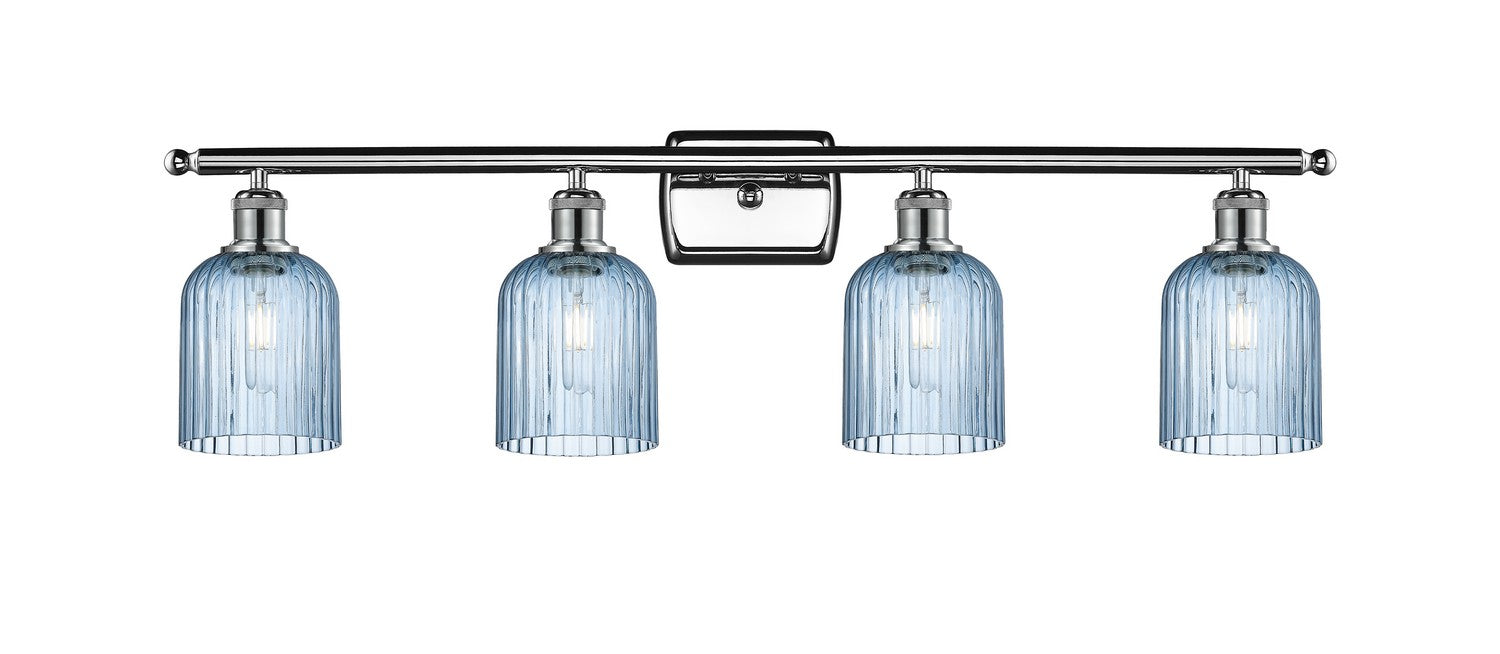 Innovations 516-4W-PC-G559-5BL Four Light Bath Vanity, Polished Chrome