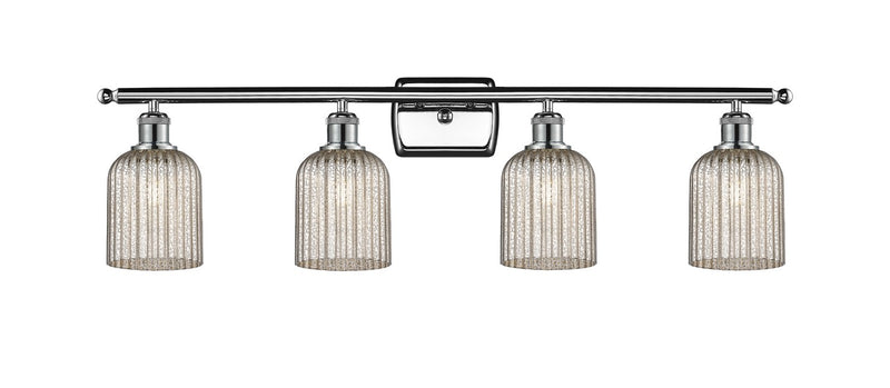 Innovations 516-4W-PC-G559-5ME Four Light Bath Vanity, Polished Chrome