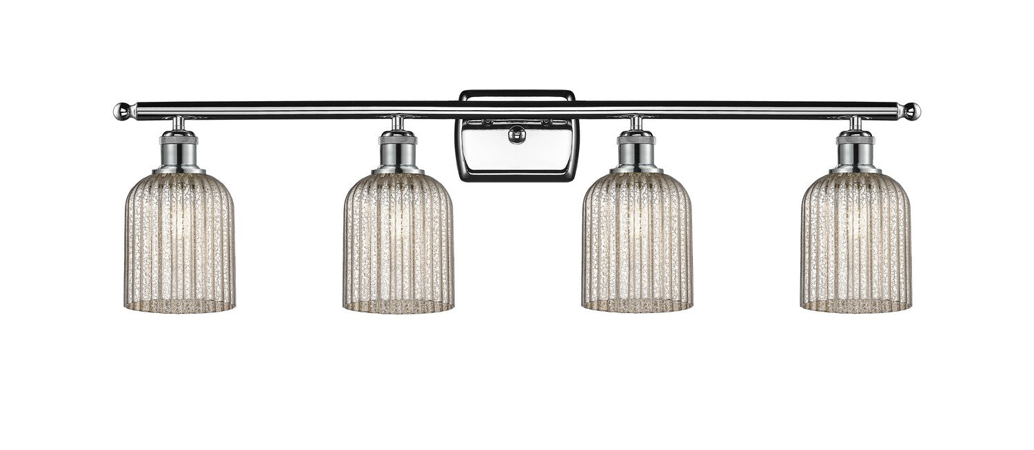 Innovations 516-4W-PC-G559-5ME Four Light Bath Vanity, Polished Chrome