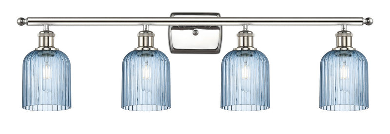 Innovations 516-4W-PN-G559-5BL Four Light Bath Vanity, Polished Nickel